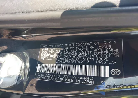 2014 Scion Xd z USA, uszkodzony, nr VIN JTKKUPB43E1042713